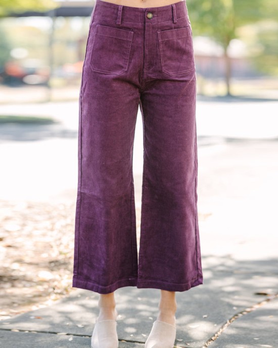 Purple Corduroy Pants