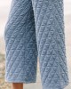 Denim Blue Quilted Pants