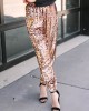 Copper color Sequin Joggers