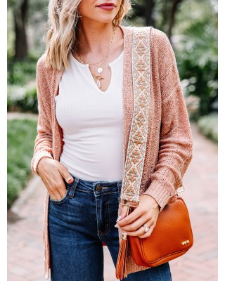 Knitted Brown Cardigan