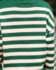 Green Striped Cardigan