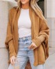 Camel Textured Knit Cardigan