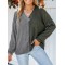 Two-tone ribbed sweatshirt