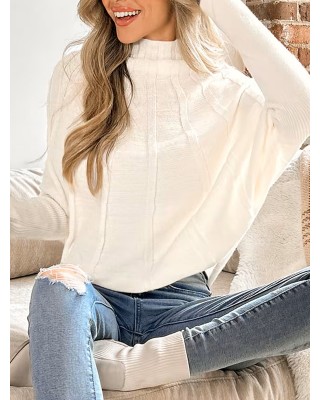 White sleeve sweater