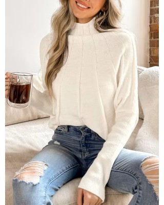 White sleeve sweater