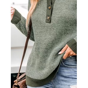 Two-tone drop-sleeve sweater