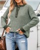 Two-tone drop-sleeve sweater