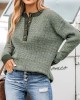 Two-tone drop-sleeve sweater