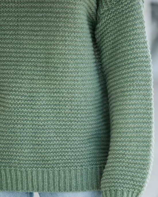 Ribbed turtleneck sweater